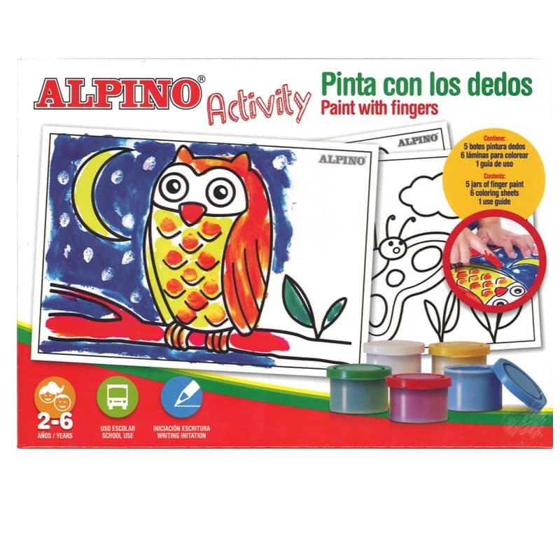 Finger paints Alpino Activity tot úitl papereria pollença