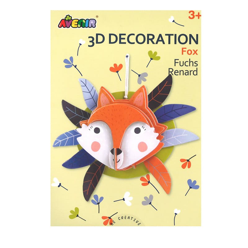 Avenir 3D fox decoration Papereria Tot Útil Pollença