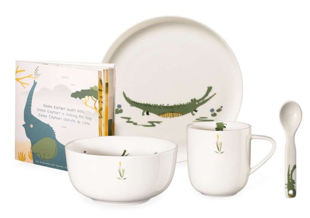 Crocodile tableware set