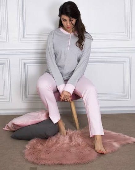 Pijama Marie Claire, cotó 100%, línia clàssica.