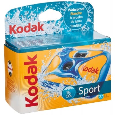 KODAK 27 Photos Underwater Camera, waterproof to 15 meters, disposable. For a day of fun